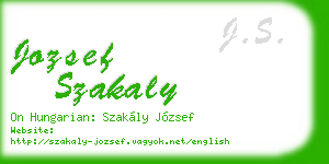 jozsef szakaly business card